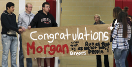 Rousing send off for Morgan Gehl