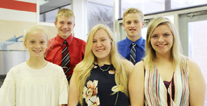 Five inducted into Fulda High School Chapter of National Honor Society