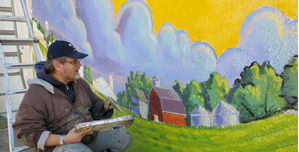 Mural depicting Slayton and surrounding area comes to life